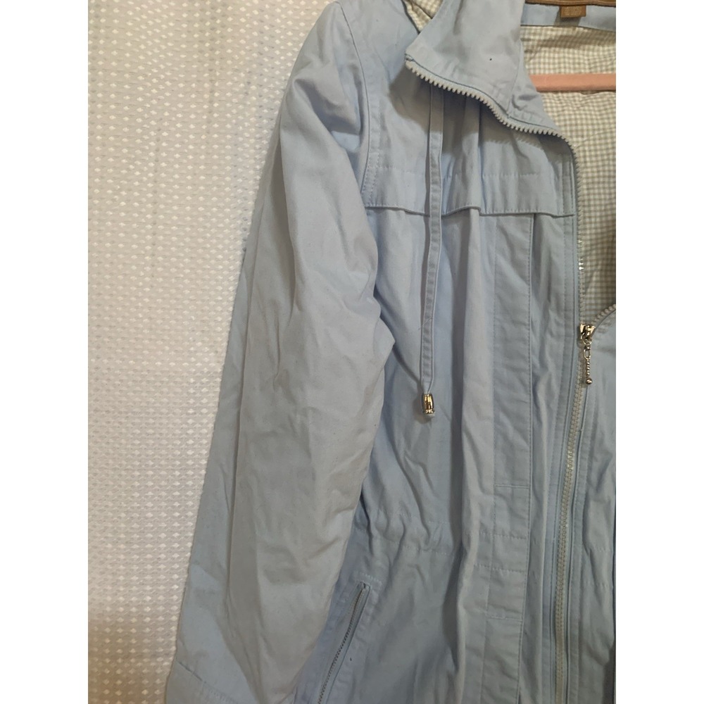 PA Originals Outerwear Classics Womens Medium Light Blue Windbreaker Jacket‎ - Picture 5 of 12